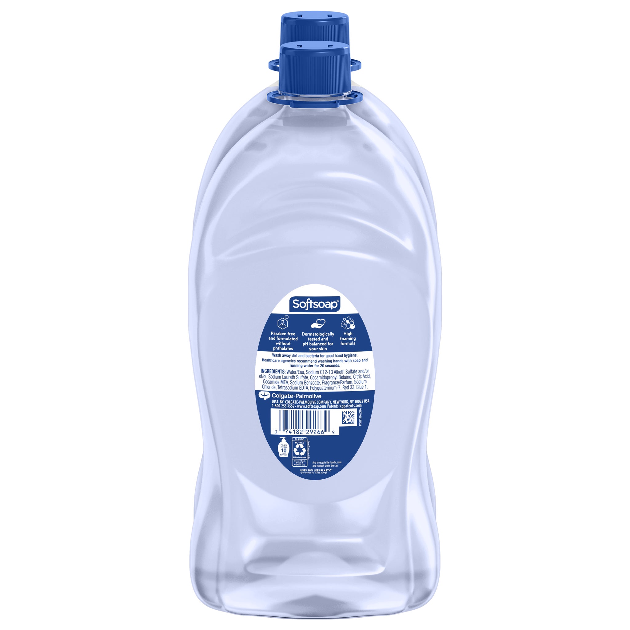 Softsoap Advanced Clean Liquid Hand Soap Refill, 80 fl oz, 2 ct