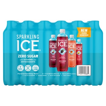 Sparkling Ice Zero Sugar Sparkling Water Blue Variety Pack, 17 fl oz ...