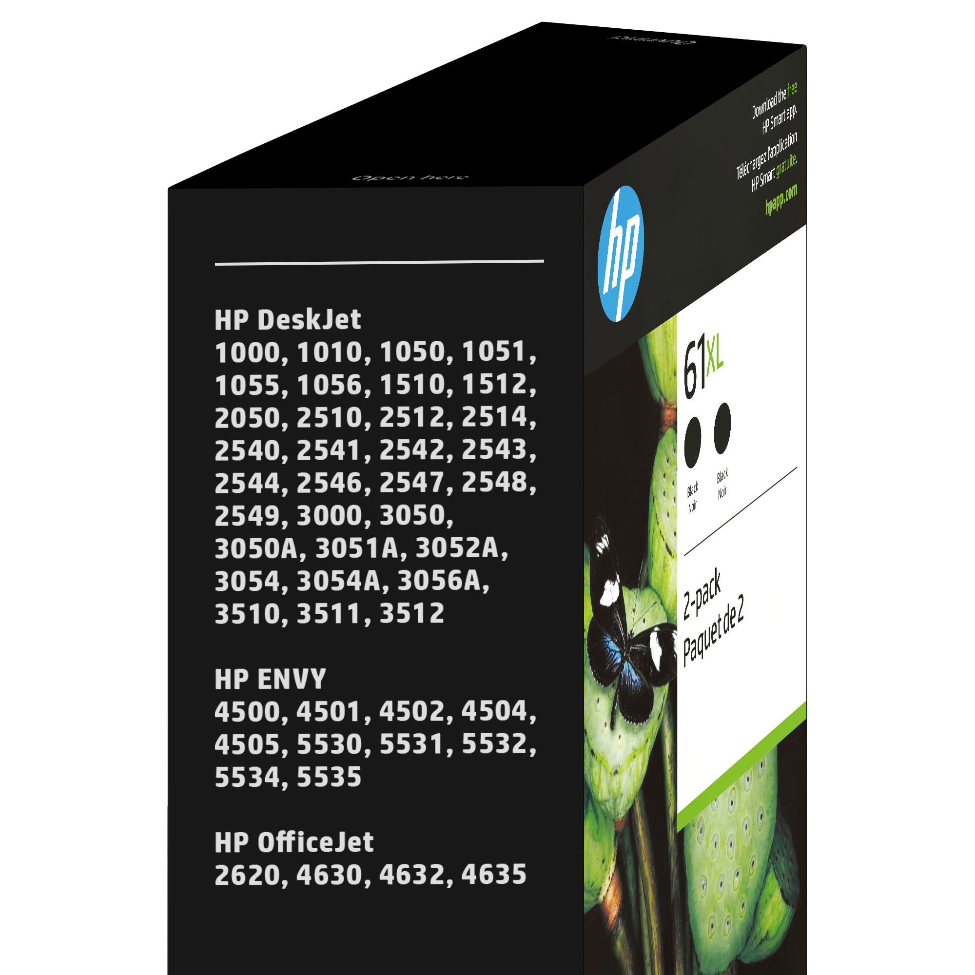 HP 61XL High Yield Ink Cartridge, Black, 2-Count | Costco
