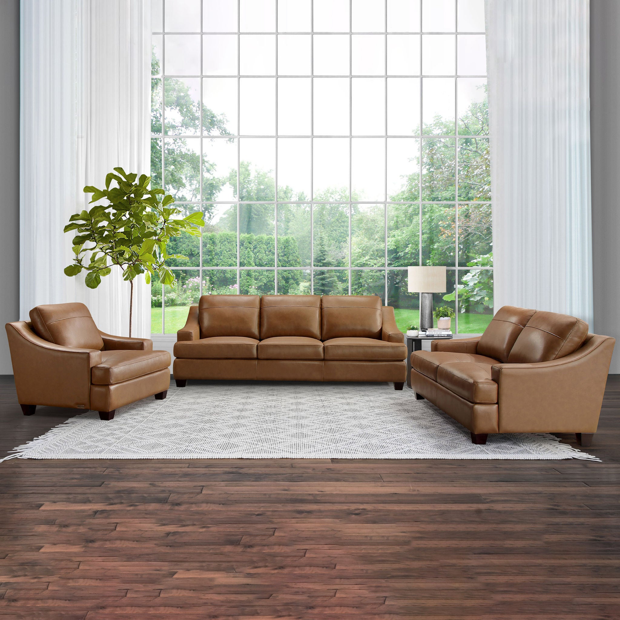 Merona 3-piece Leather Set | Costco
