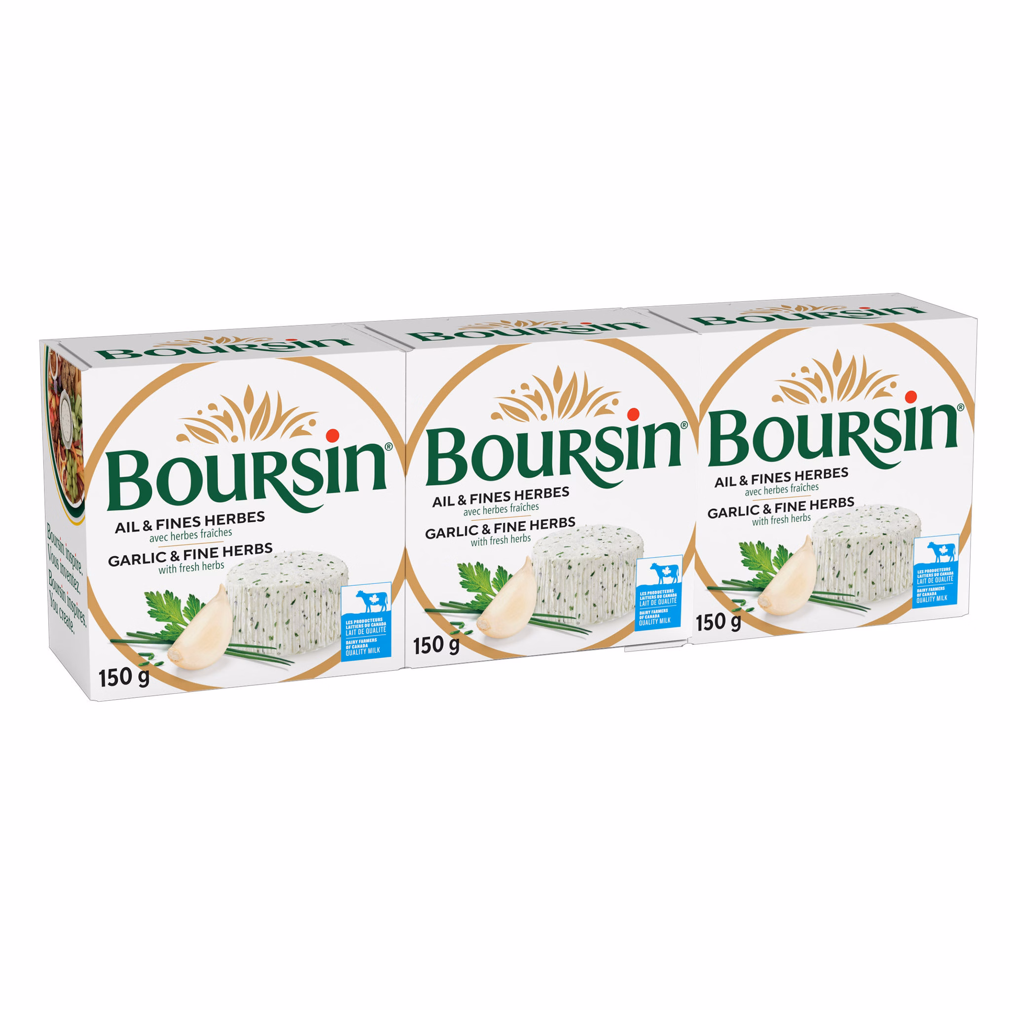 Boursin herb and garlic cheese spread