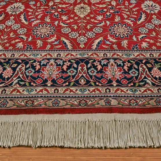 Montacute Hand Knotted Rug Collection, Royal Sarouk Red Navy | Costco