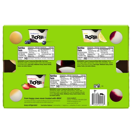 Noosa Yoghurt Variety Pack, 4 oz, 12-count | Costco