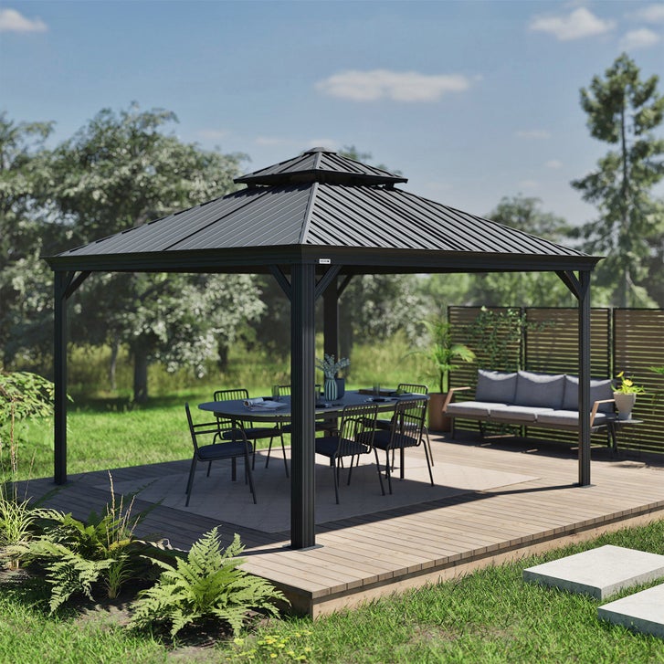 Sojag Messina Galvanized Steel Roof Gazebo - 12 ft. x 12 ft. | Costco