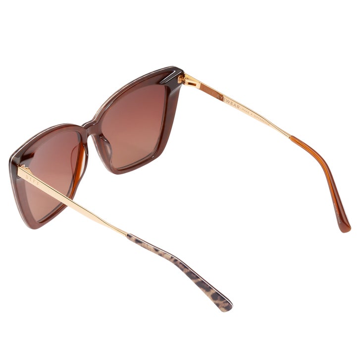 DIFF Becky II Leopard Tortoise Brown Gradient Sunglasses | Costco