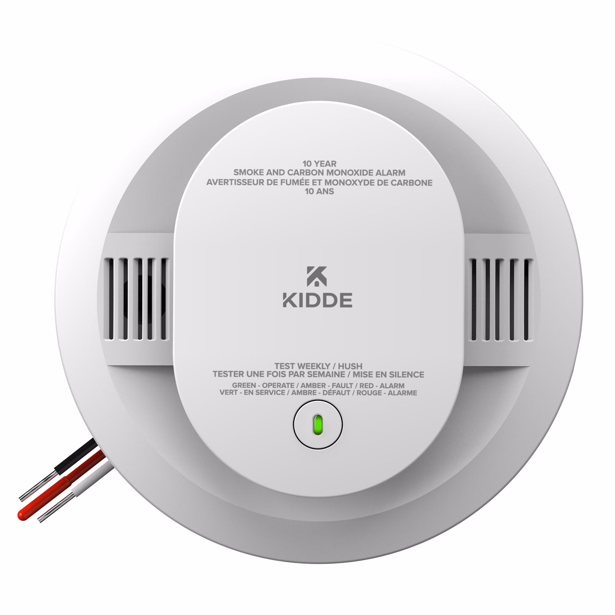 Kidde hardwired or battery smoke and carbon monoxide alarm combo