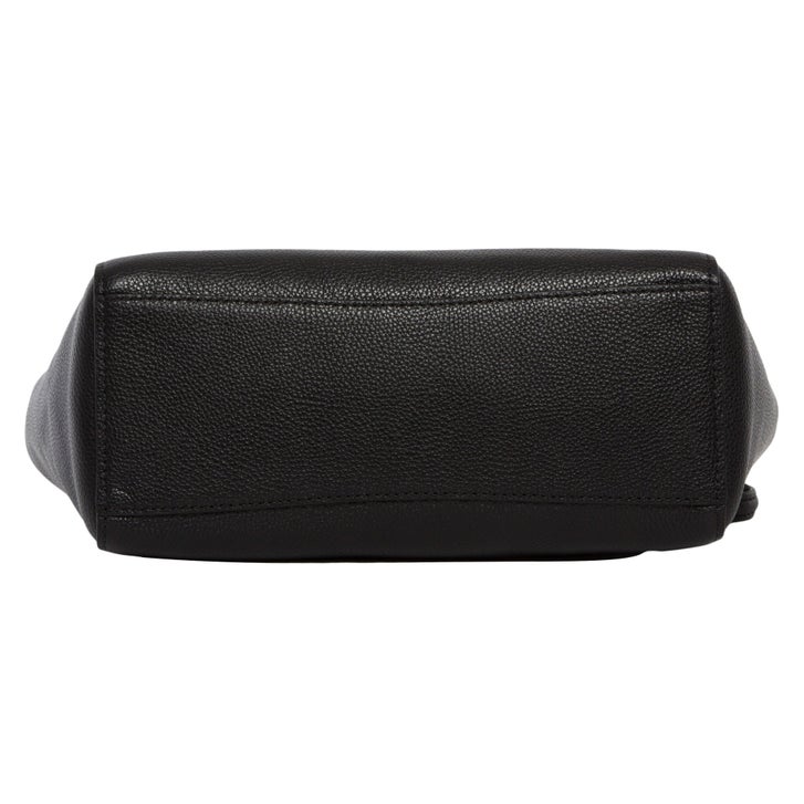 Coach Pebbled Turnlock Chain Tote, Black | Costco
