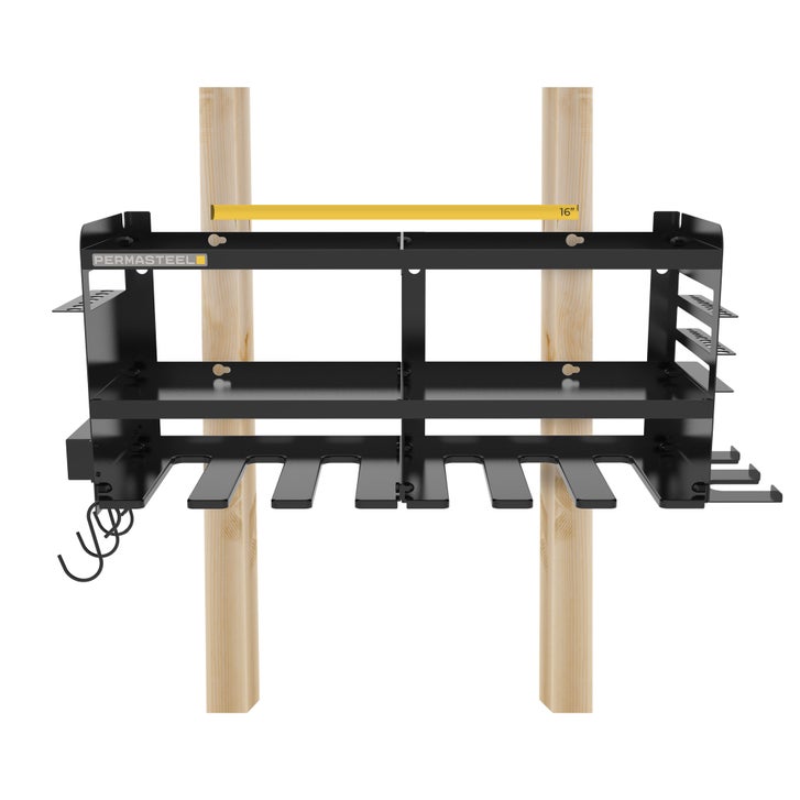 Permasteel 24.6″ 6-Bay Heavy Duty Wall Mounted Power Tool