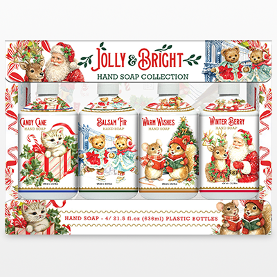 Home & Body Jolly Bright Hand Soap, 21.5 fl oz, 4-Pack