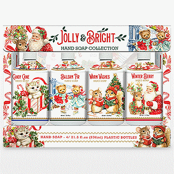 Home and Body Jolly Bright Hand Soap, 21.5 fl oz, 4-Pack