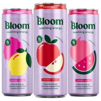 Bloom Sparkling Energy Drink, Variety Pack, 12 fl oz, 18 ct | Costco