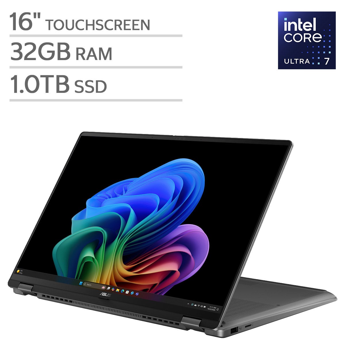 ASUS Vivobook 16" Flip OLED Laptop — Intel Core Ultra 7 Series 2