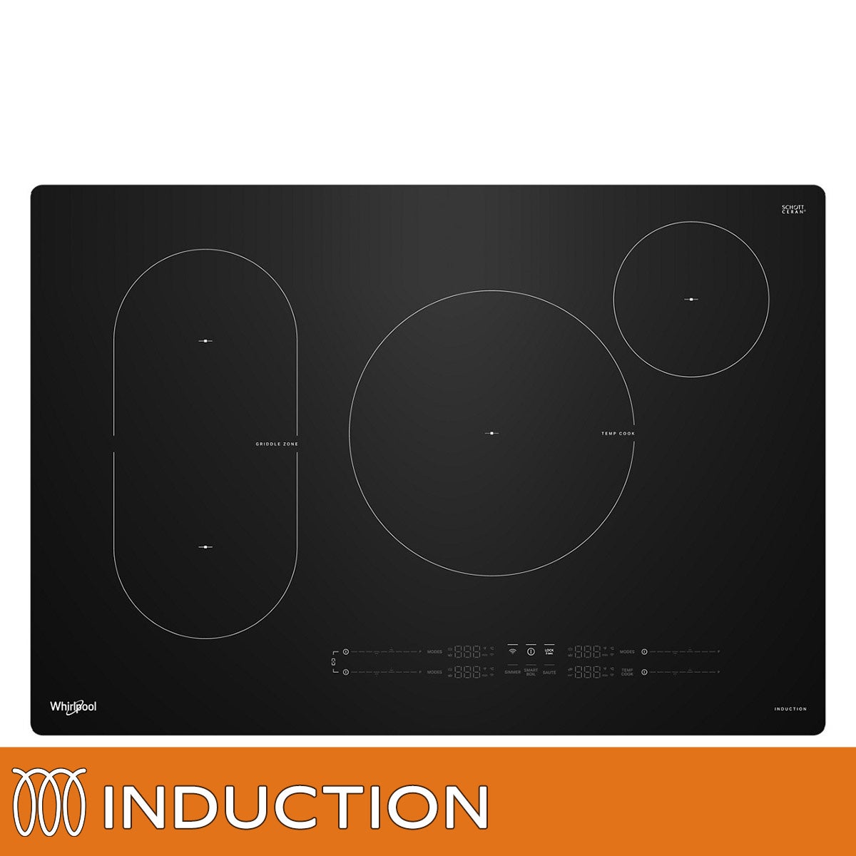 Whirlpool 30" Intelligent Induction Cooktop with Temp Cook Technology