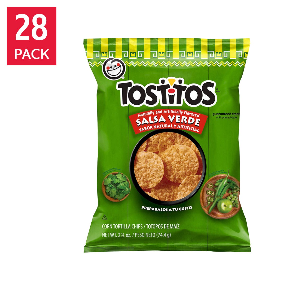 Tostitos, Salsa Verde, 2.63 oz, 28-count | Costco
