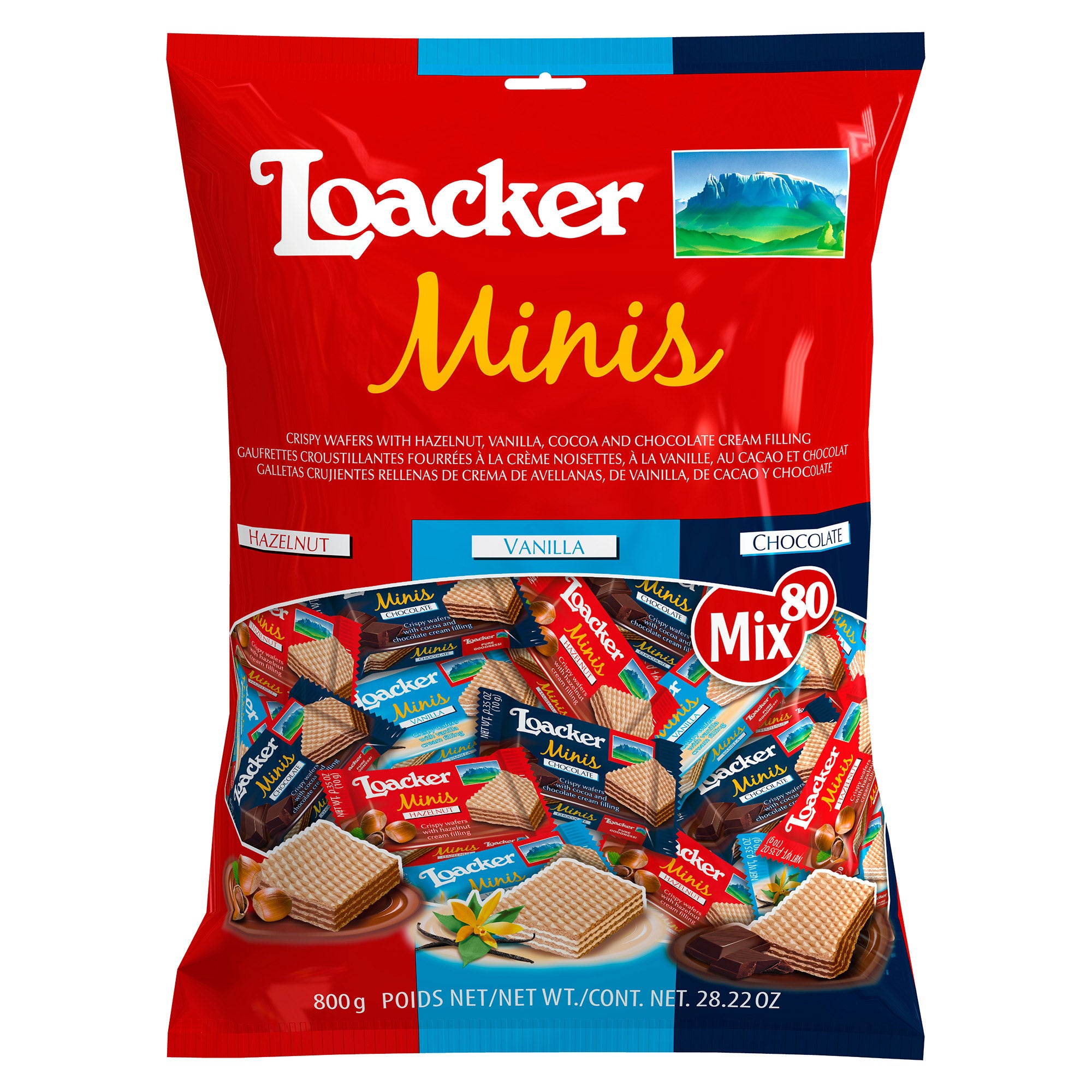 Loacker Minis Cream Filled Wafers Variety pack