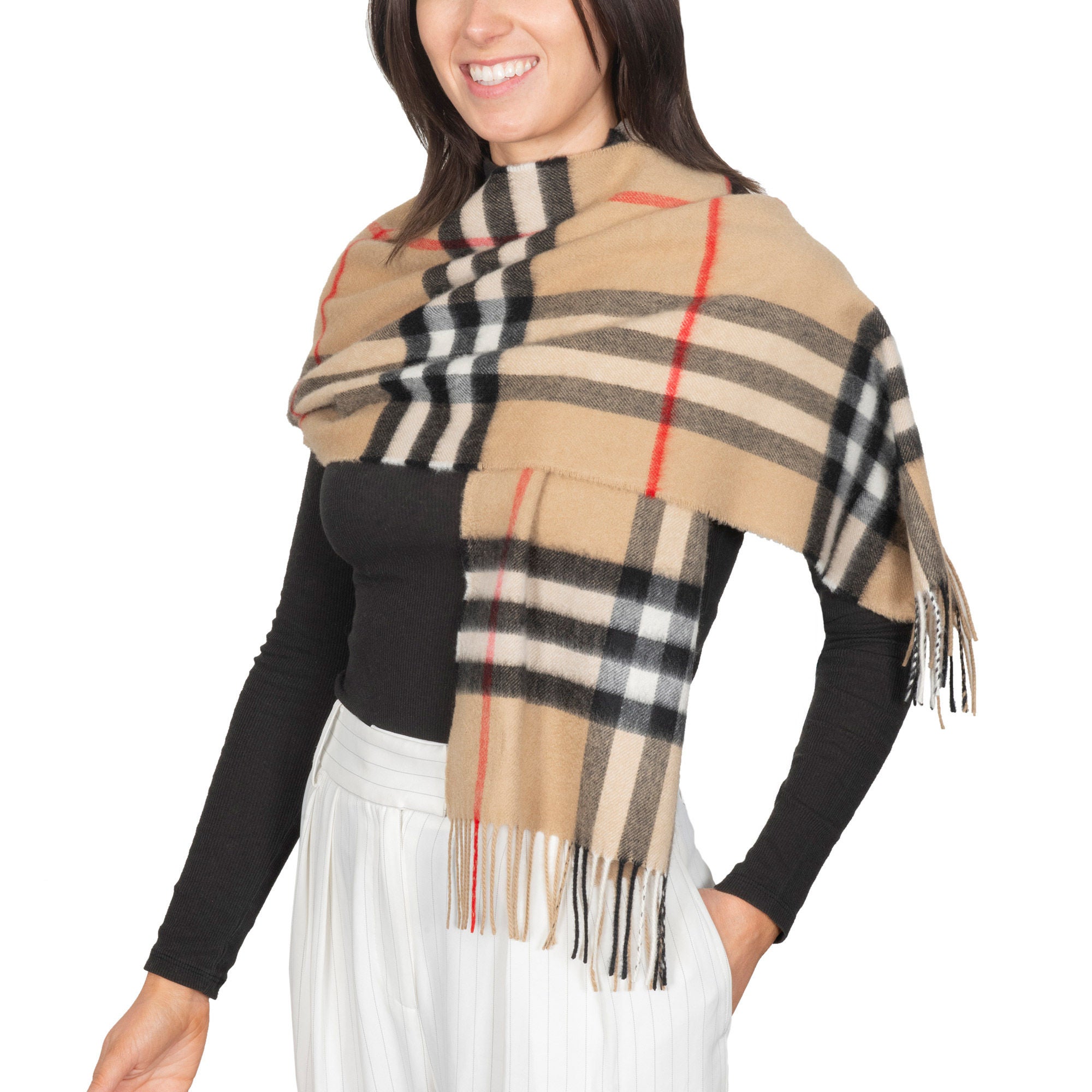 Burberry Check Cashmere Scarf | Costco