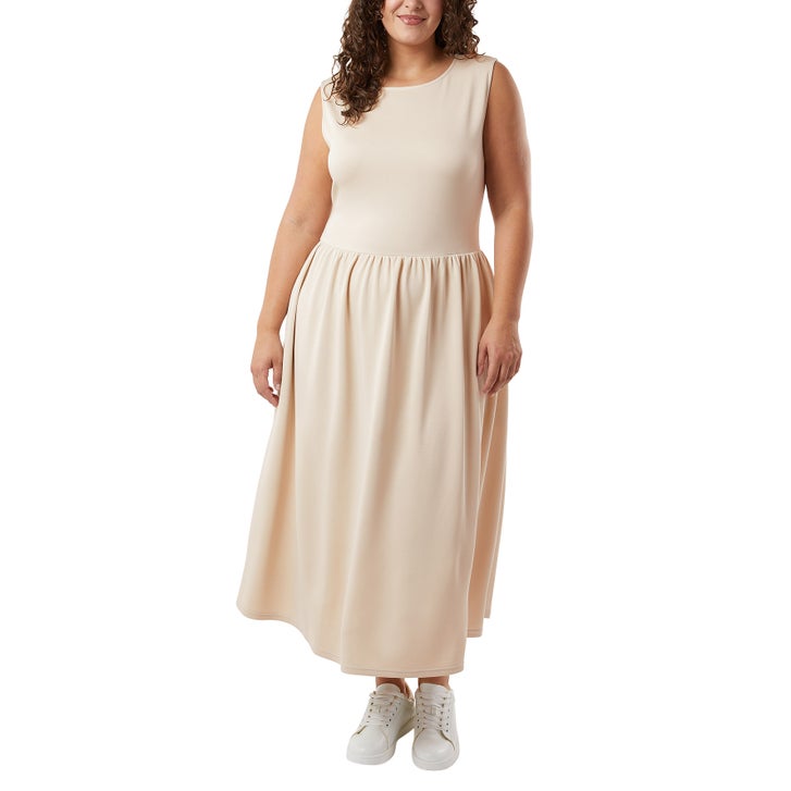 32 degrees ladies dress Women's Sleeveless Midi White