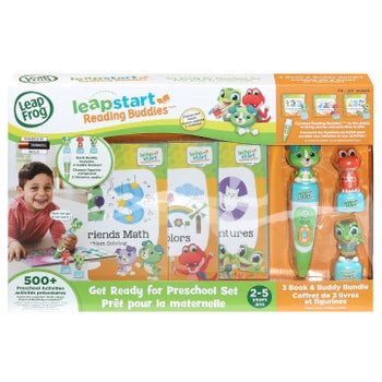 LeapStart Reading Buddies Get Ready for Preschool - 3 Book & Buddy Bundle- English Version