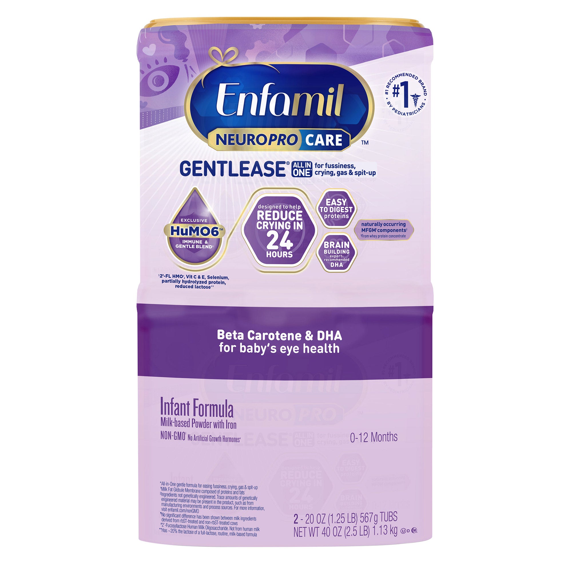 Enfamil NeuroPro Care Gentlease Formula, 20 oz, 2-pack | Costco