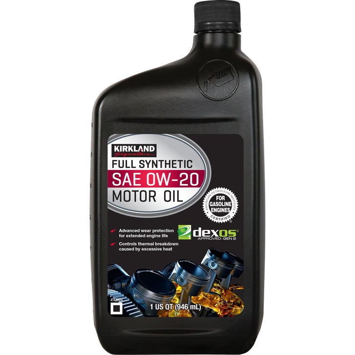 Kirkland Signature SAE 0W-20 Full Synthetic Motor Oil, 1 Quart, 6