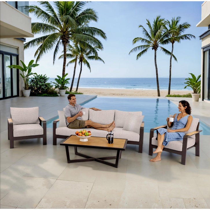 MoDe Trenton 4-piece Outdoor Patio Deep Seating Set | Costco