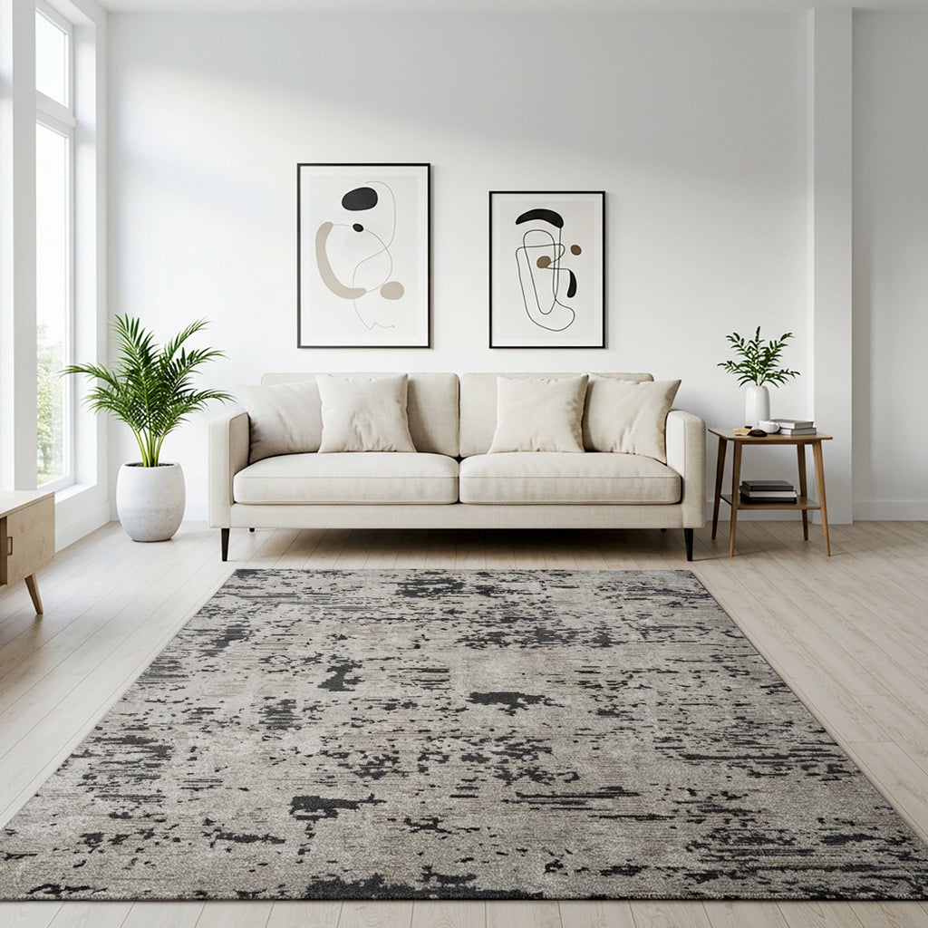 Solaris Area Rug, Argent Charcoal, 6'6” x 9' | Costco