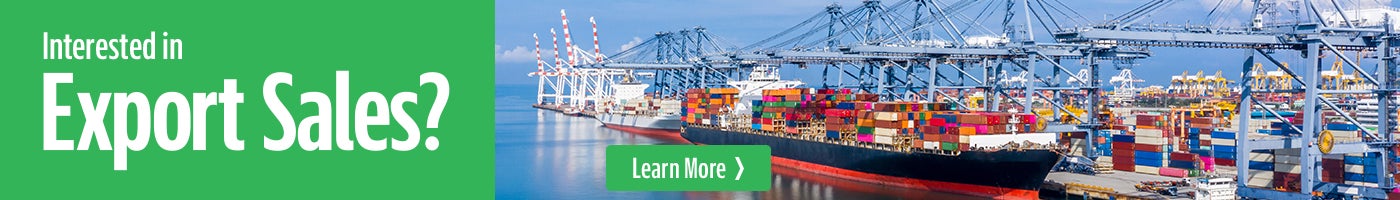 Interested in Export Sales, Learn More