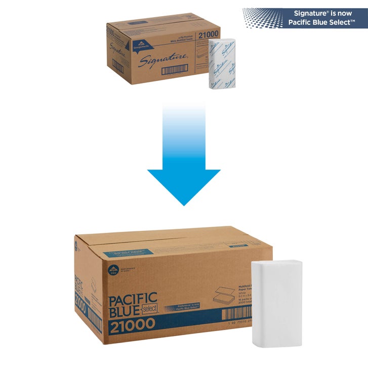 Pacific Blue Select Multifold Paper Towels, 2-ply, 125 Sheets, 16