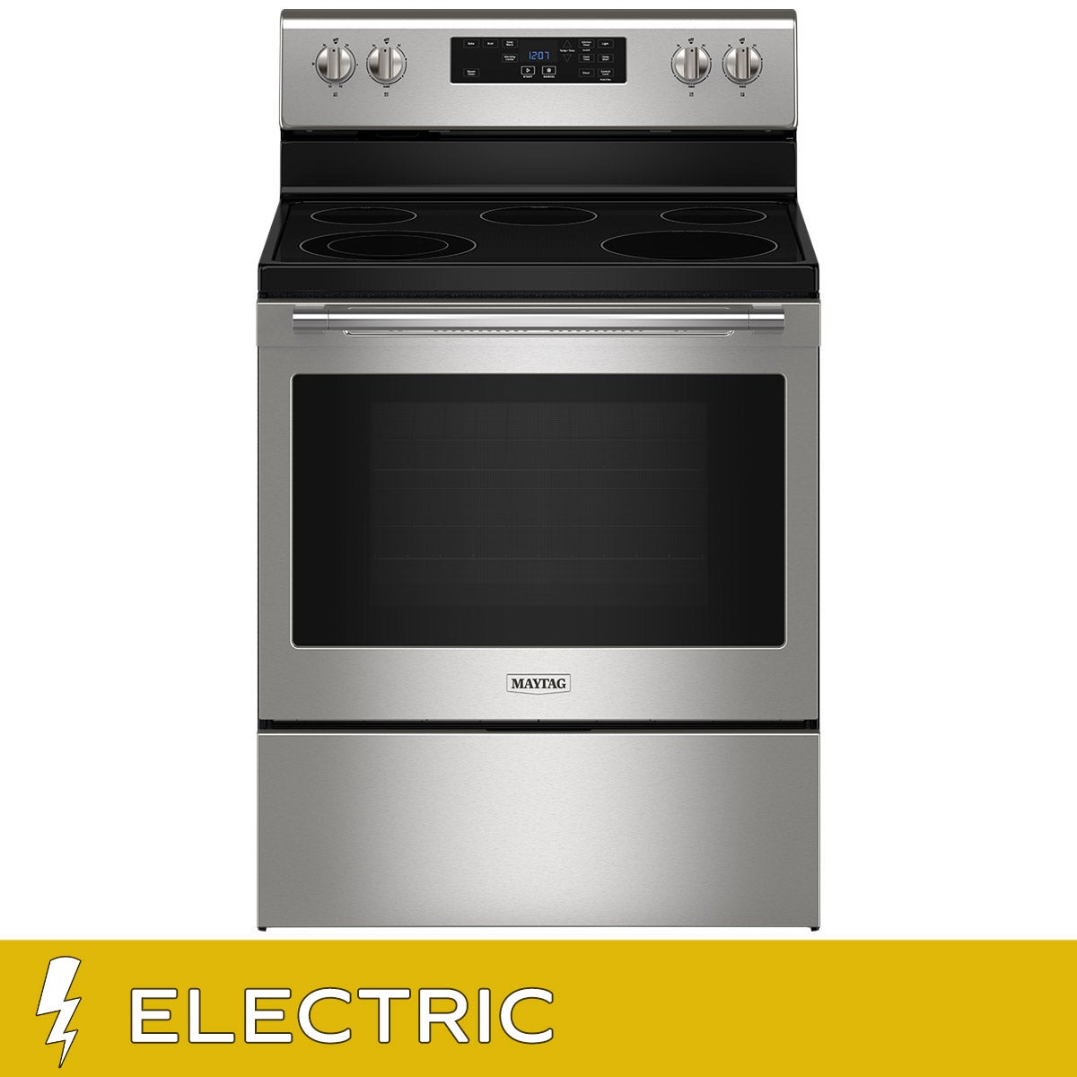 Maytag 5.3 cu. ft. Freestanding Electric Range with Steam Clean