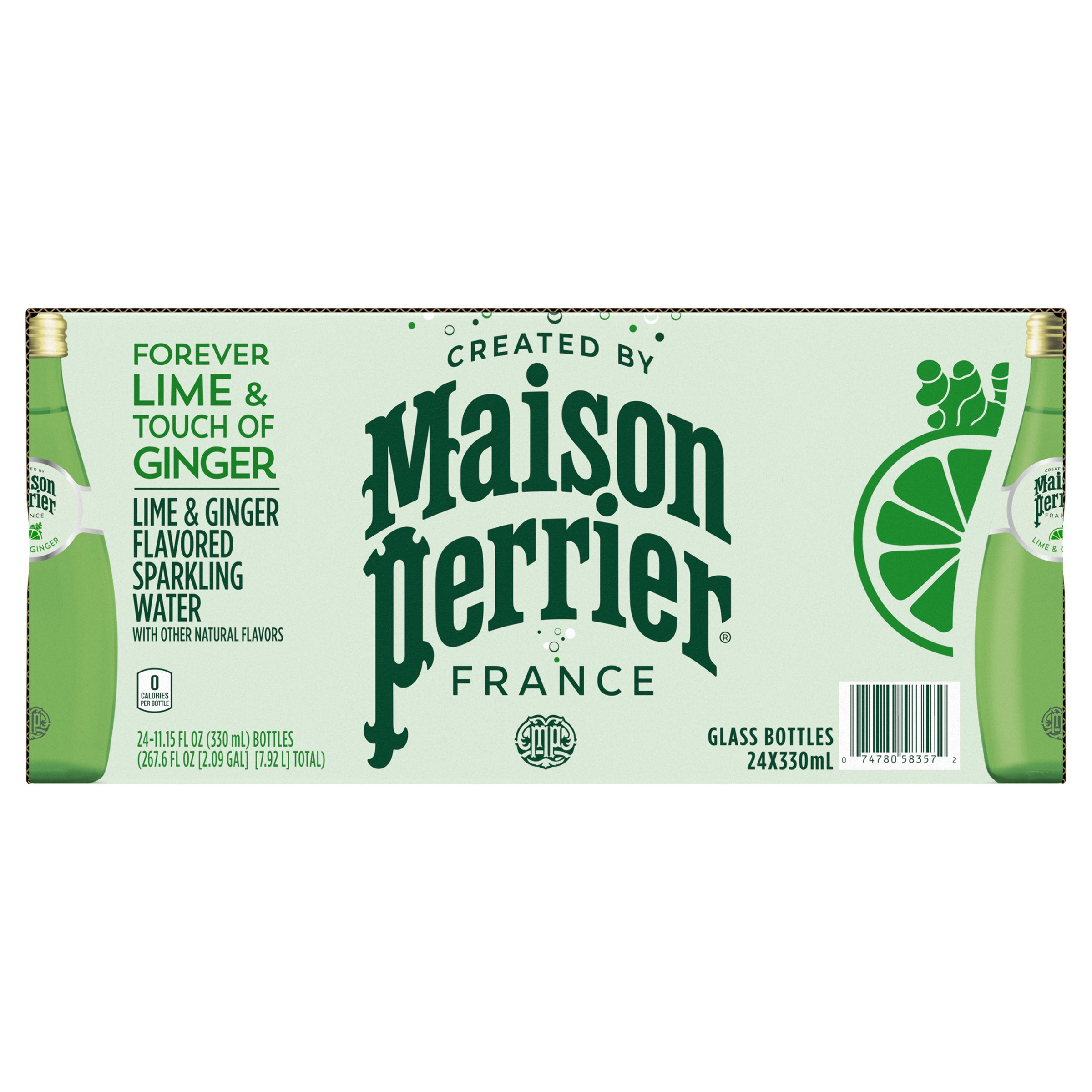 MAISON PERRIER SPARKLING WATER VRTY 24/330ML GLASS BOTTLES