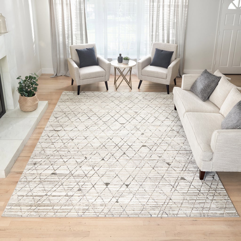 Barmond Area Rug, Aria Silver | Costco