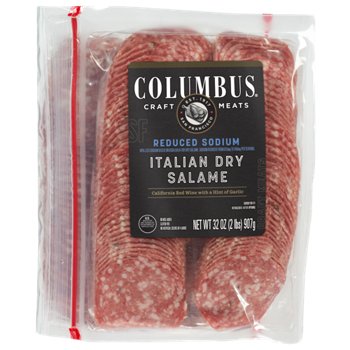 Columbus Reduced Sodium Italian Dry Sliced Salame