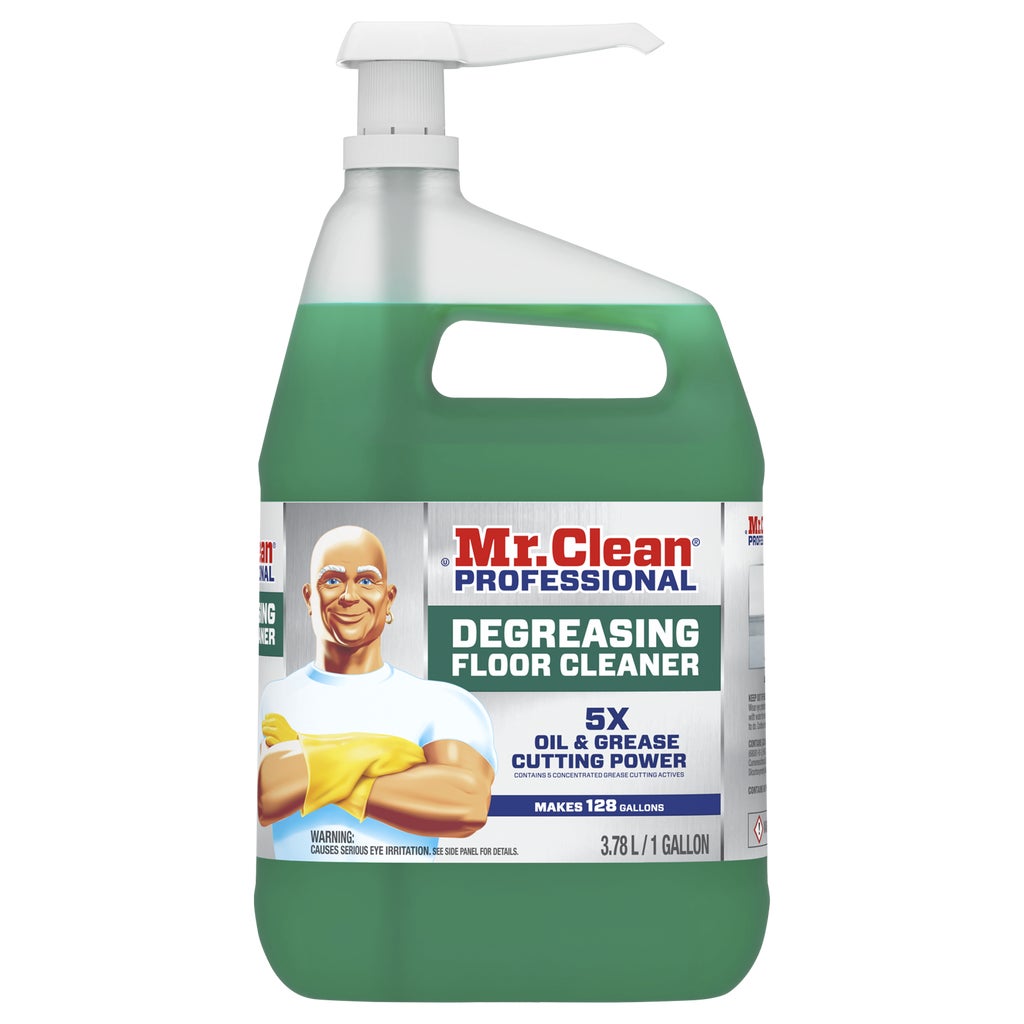 **Mr. Clean Professional** Degreasing Floor Cleaner, Liquid Concentrate, 1 gal