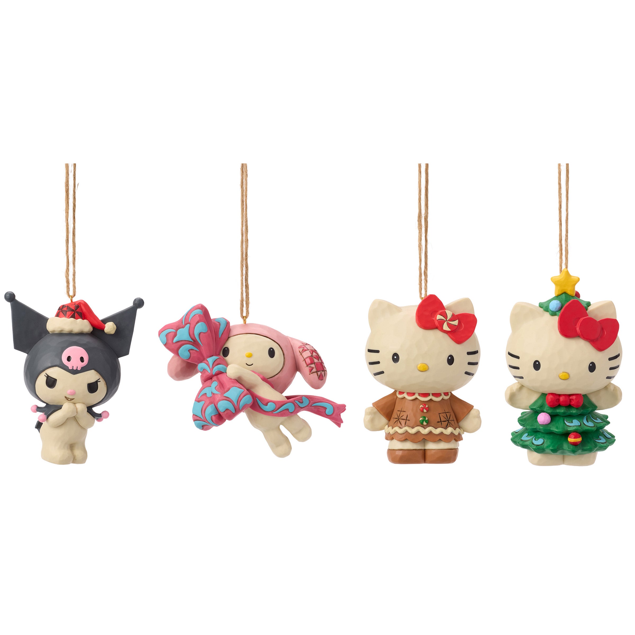 Hello Kitty and Friends Holiday Ornaments by Jim Shore, Set of 4