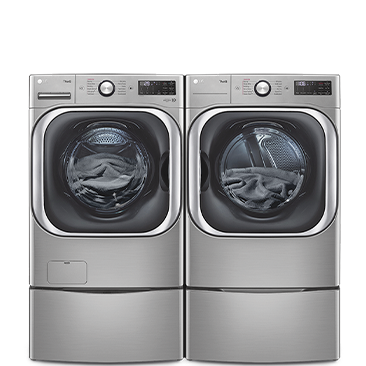 LG 5.2 cu. ft. Mega Capacity Front Load Washer and 9.0 cu. ft. Mega Capacity Dryer