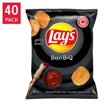 Lay's Bar-B-Q Potato Chips, 40 × 40 g