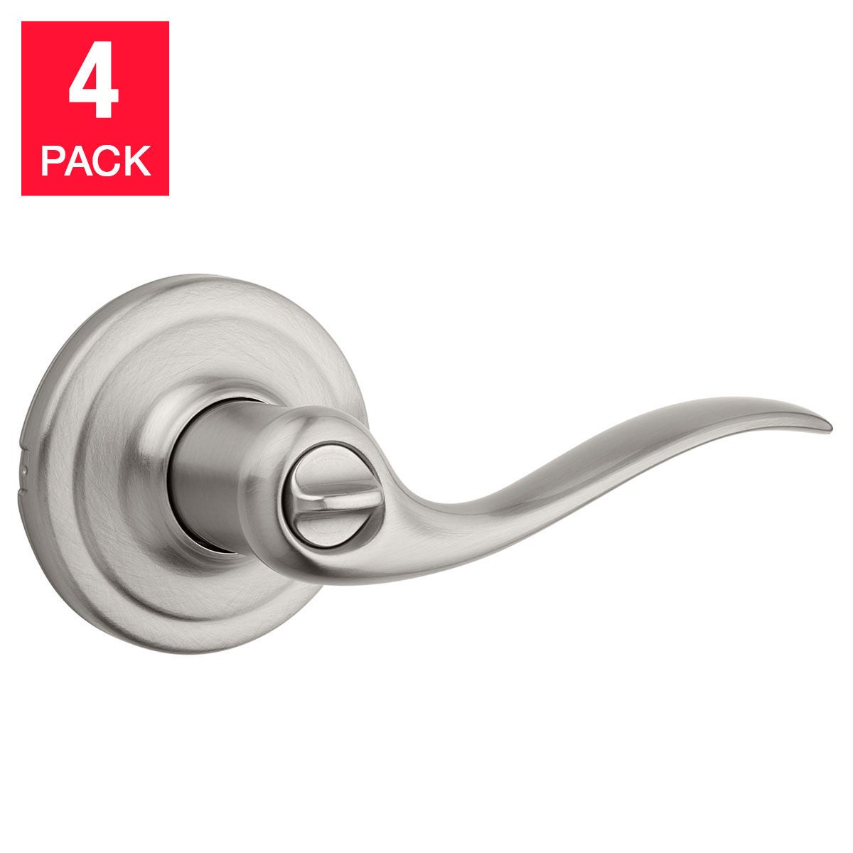 Kwikset Tustin Lever Door Handle, 4-pack | Costco
