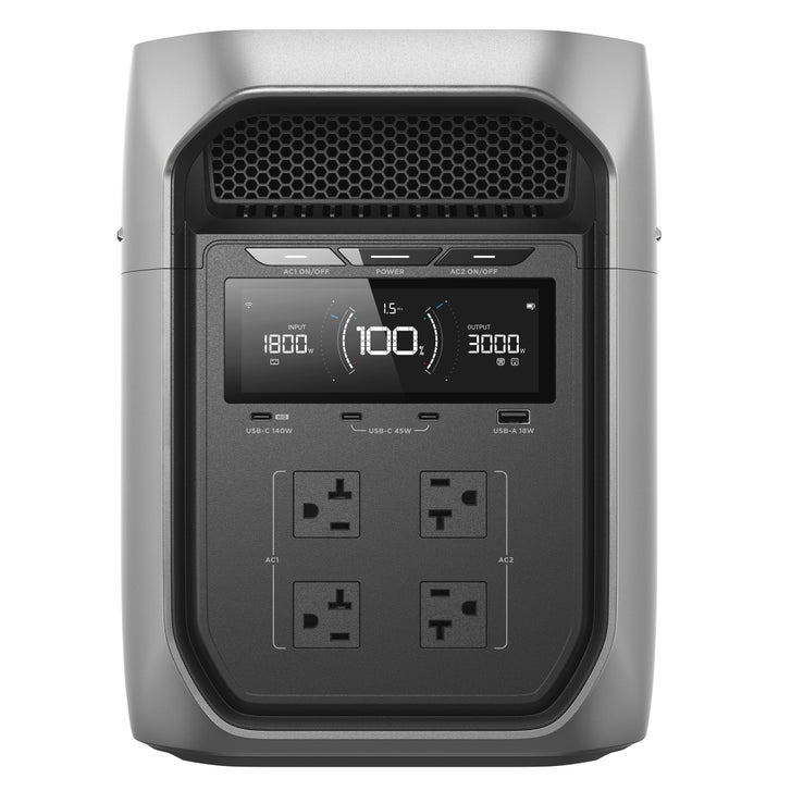 EcoFlow 2kwh Solar Generator Combo DELTA 3 Max Plus +2x 160W Solar