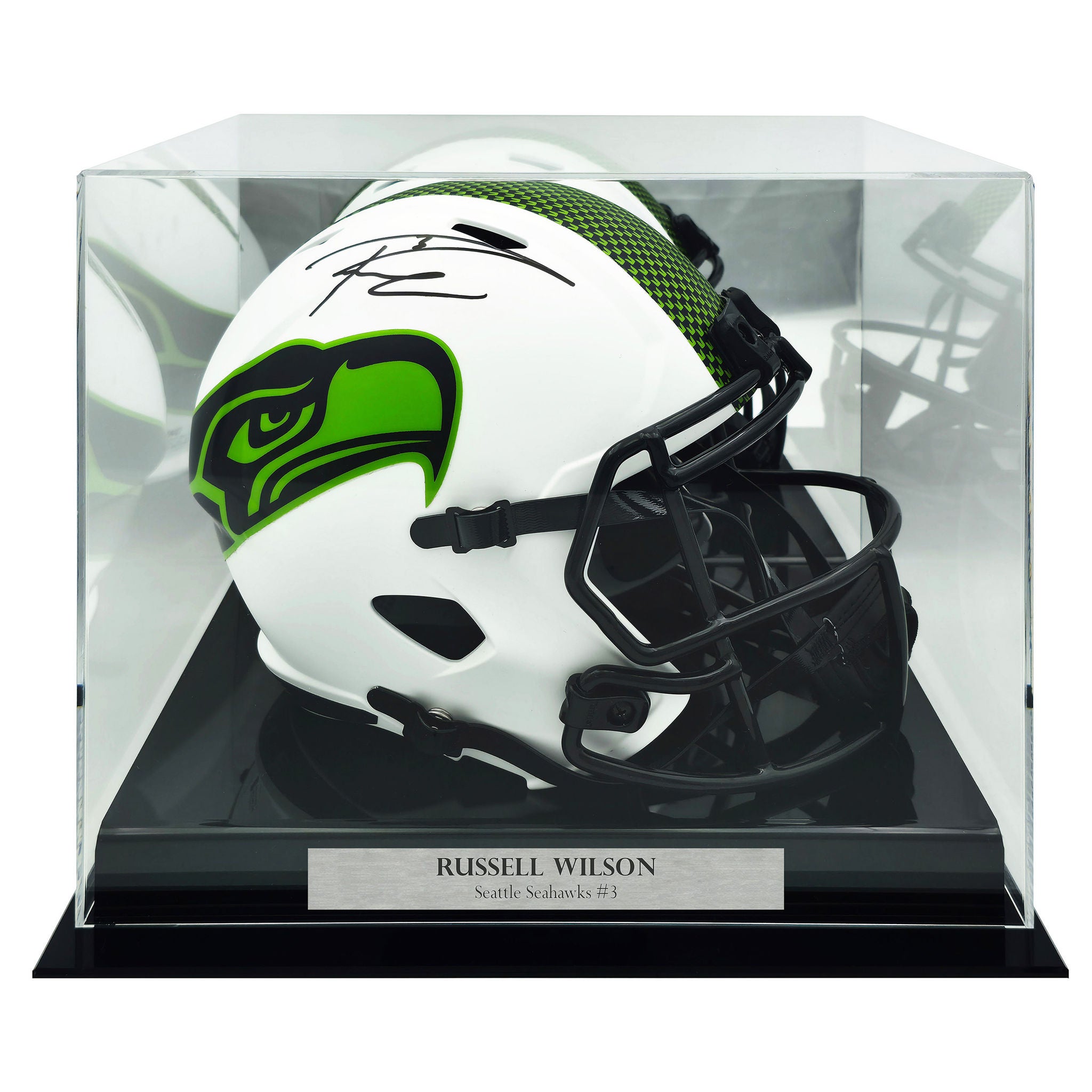 football helmet 2017 seahakws Seattle Seahawks Current New Riddell Speed Replica Full Size this authentic size display helmet is perfect for all football fans and great for autographs Russell Wilson Autographed Seattle Seahawks