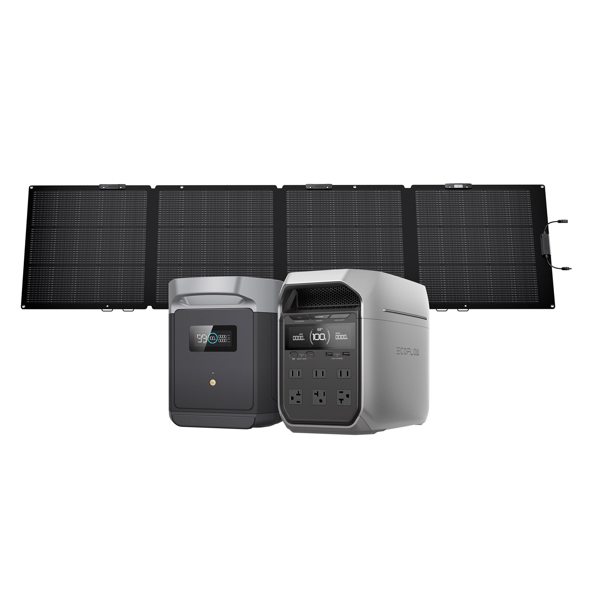 EcoFlow DELTA 3 Plus Solar Bundle with TOPCon 220W Solar Panel and EcoFlow DELTA 3 Plus Solar Bundle with TOPCon 220W Solar Panel and