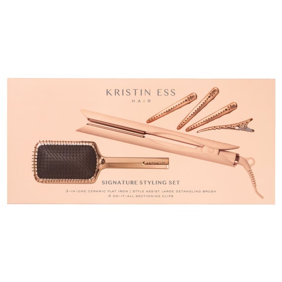 【美品】Kristin Ess 軽量⭐︎海外対応ヘアアイロン Kristin Ess Hair Signature Styling Set 3-in-1 Ceramic Flat Iron