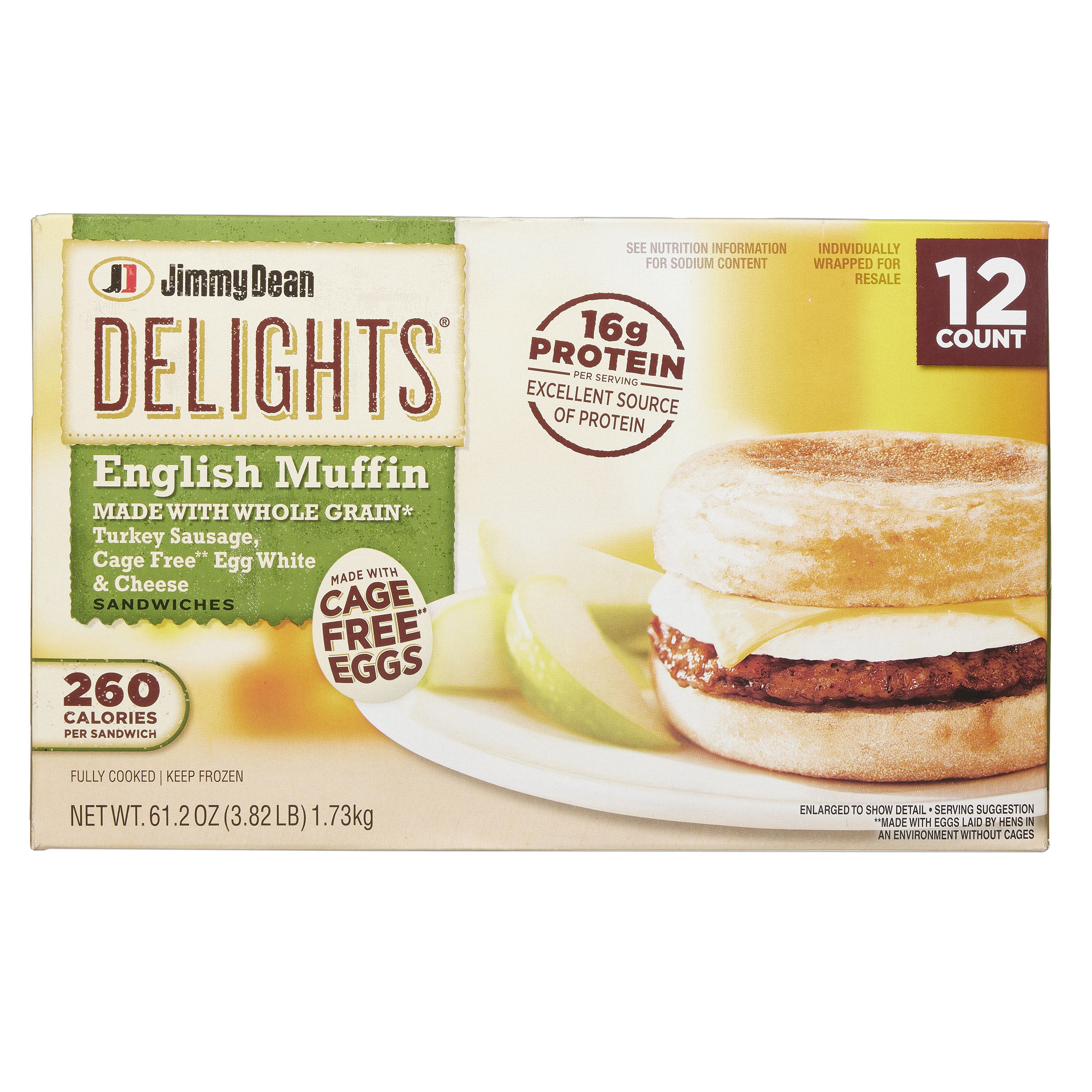Jimmy Dean Delights English Muffins, 5.1 oz, 12-count | Costco