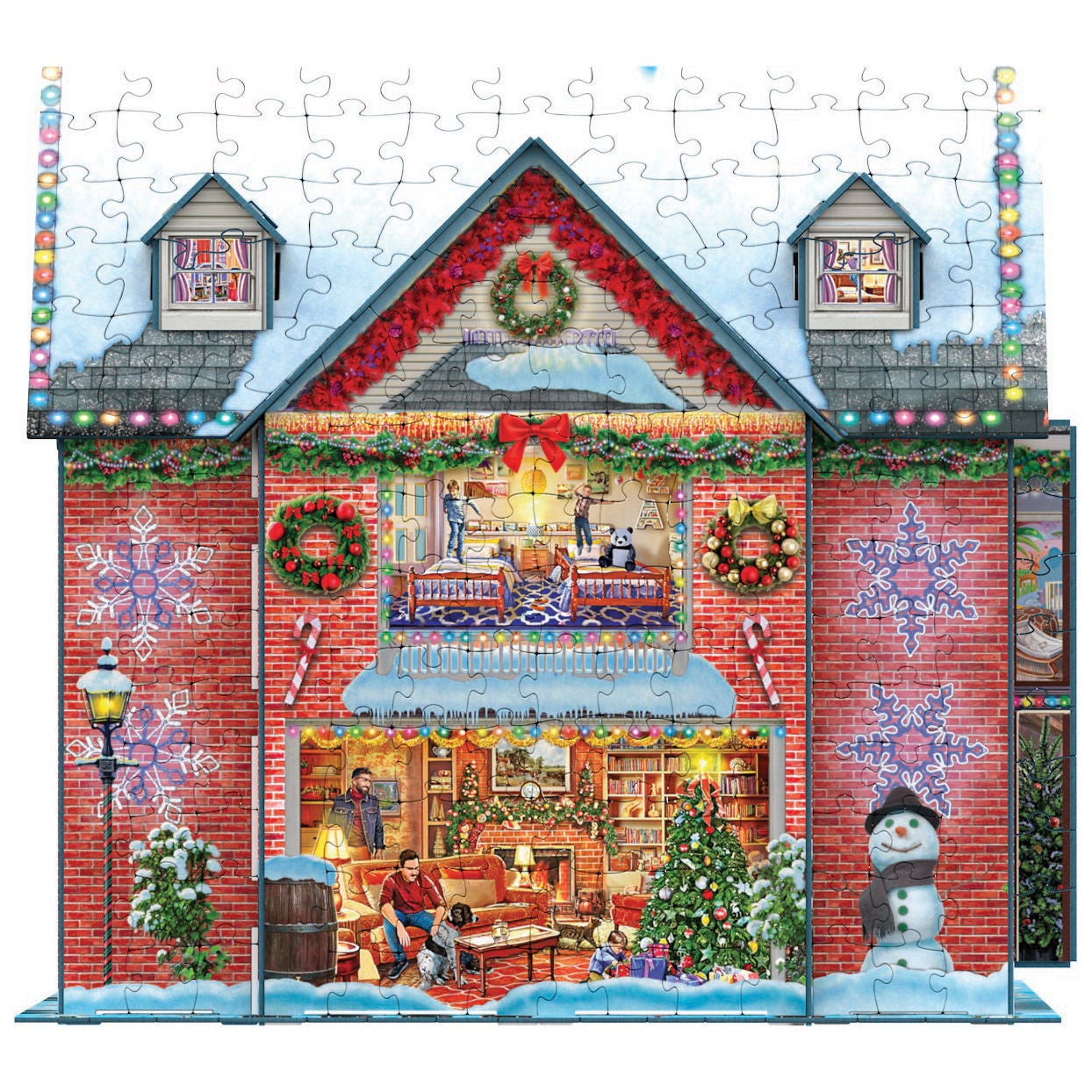 その他 Weihnachtshaus Eurographics 3D Christmas House 1100 Piece Puzzle | Costco