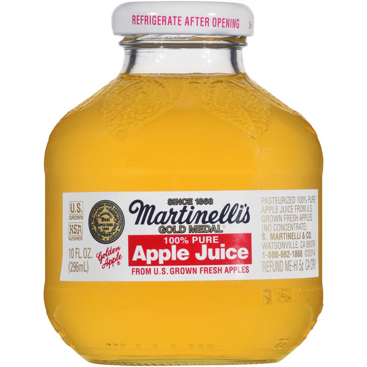 Martinelli's 100%アップルジュース 24瓶〜 Martinelli's, Gold Medal 100% Pure Apple Juice, 10 fl oz, 24-Count