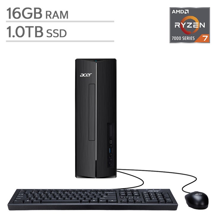 Acer Aspire Slim XC-1725 Desktop PC - AMD Ryzen 7 7730U - 16GB
