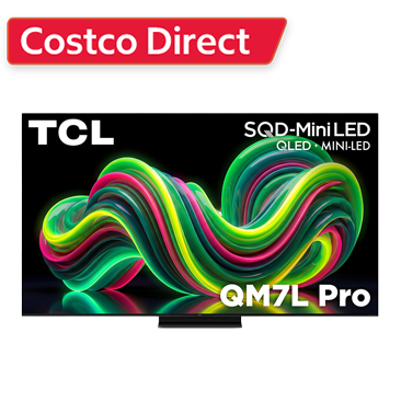 TCL 75-inch QM7L Pro -  4K UHD SQD-Mini LED Smart TV