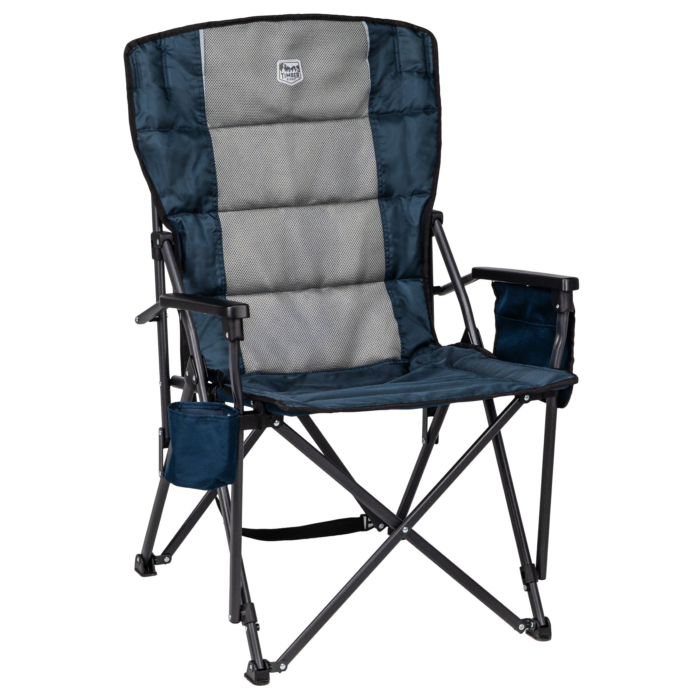Timber Ridge Padded Folding Quad Chair with Side Organizer | Costco