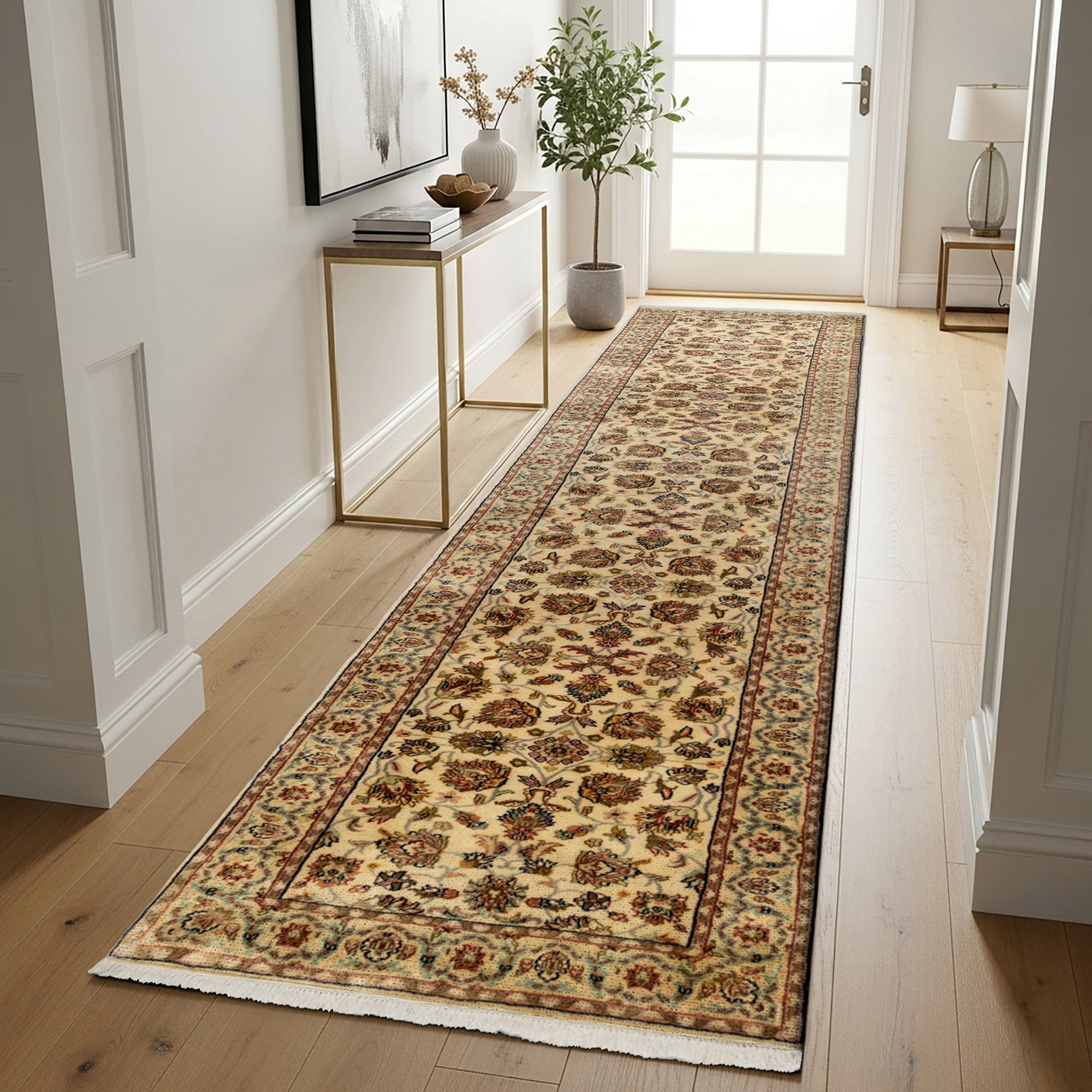 Chatsworth Hand Knotted Area Rug, Clement Ivory, 2'5