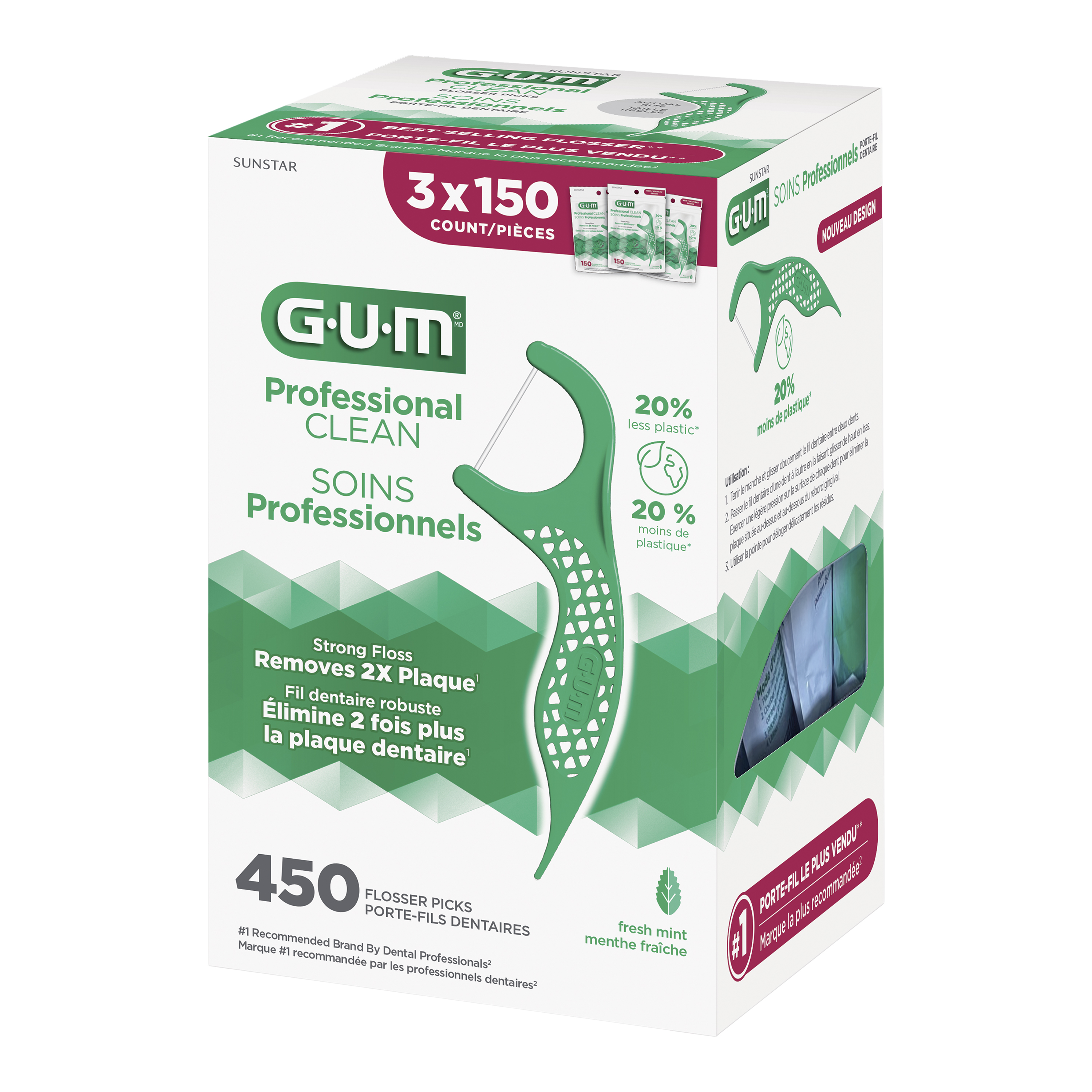 G-U-M Professional Clean flosser picks