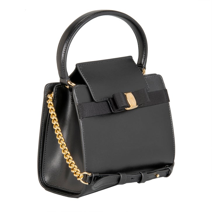 Ferragamo Vara Top Handle Bag Nero, Black | Costco